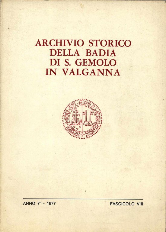 Archivio storico della Badia di S. Gemolo in Valganna - …