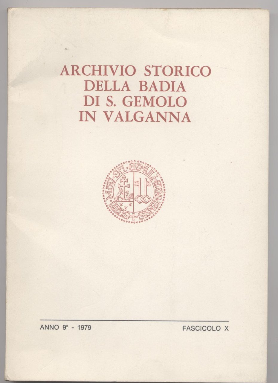 Archivio storico della Badia di S. Gemolo in Valganna - …
