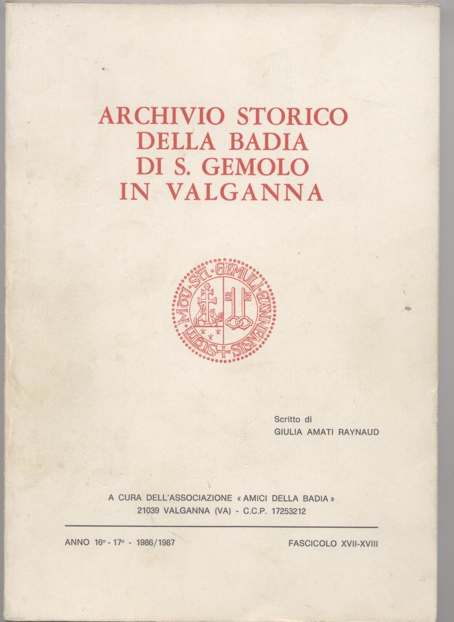 Archivio storico della Badia di S. Gemolo in Valganna - …