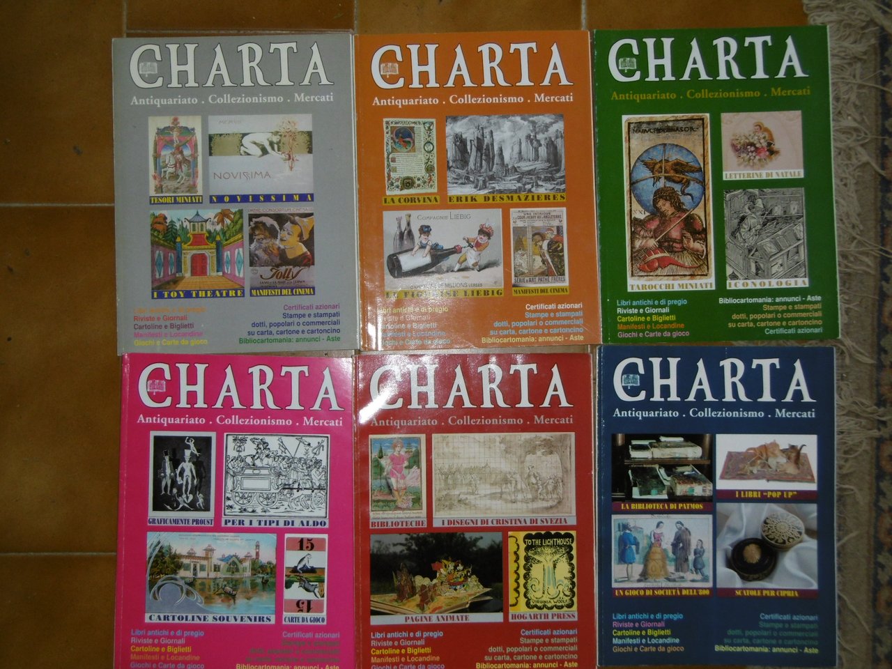 CHARTA - Rivista bimestrale di antiquariato cartaceo - DISPONIBILI VARI …