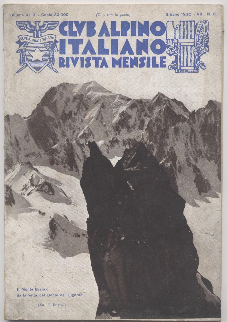 Club alpino italiano Rivista mensile Giugno 1930