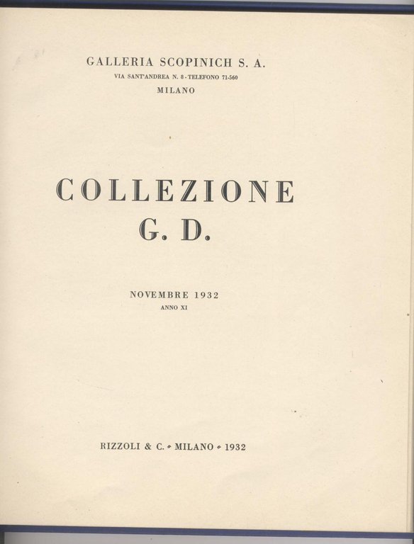 Collezione G. D.