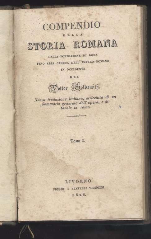 Compendio della storia romana dalla fondazione di Roma fino alla …