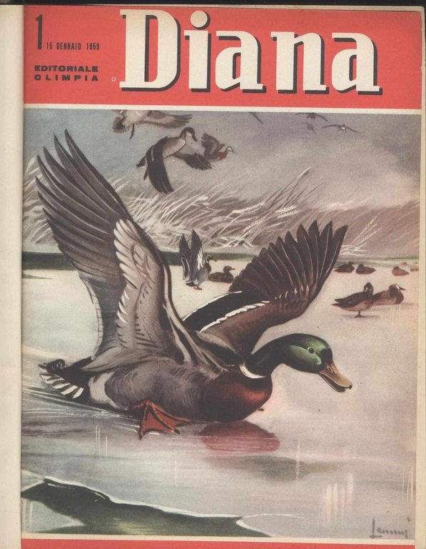 Diana rivista venatoria quindicinale - Annata 1959 completa dal n. …