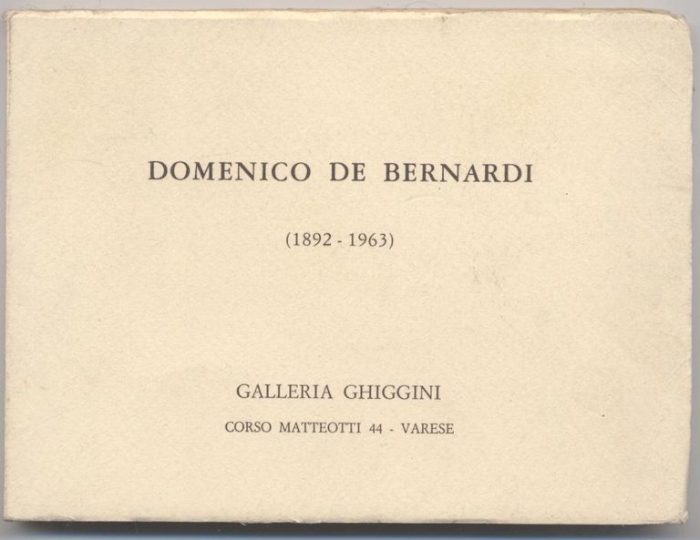 Domenico de Bernardi (1892-1963) Galleria Ghiggini