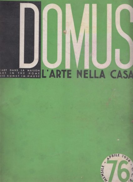 Domus - L'arte nella casa - N. 76 Aprile 1934 … | Immagine principale