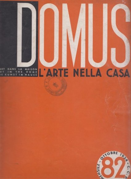 Domus - L'arte nella casa - N. 82 Ottobre 1934 … | Immagine principale