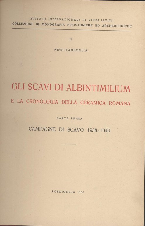Gli scavi di Albintimilium e la cronologia della ceramica romana …