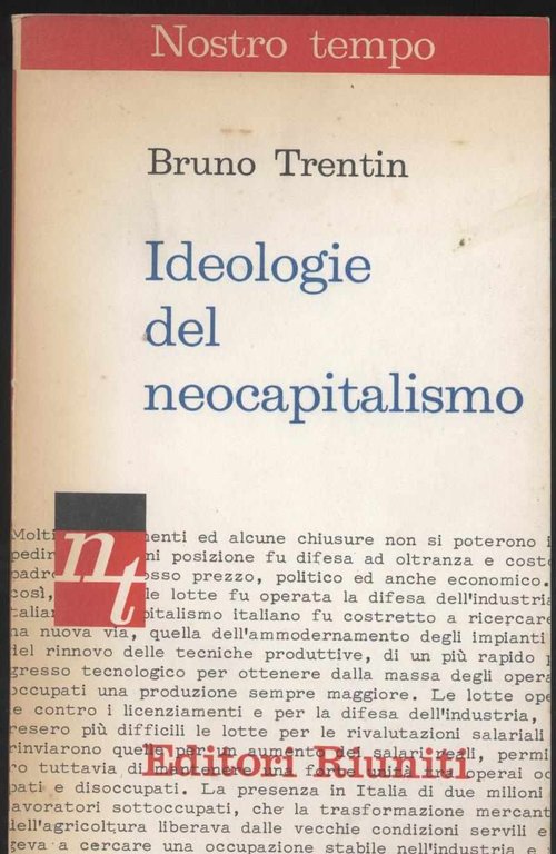 Ideologie del neocapitalismo