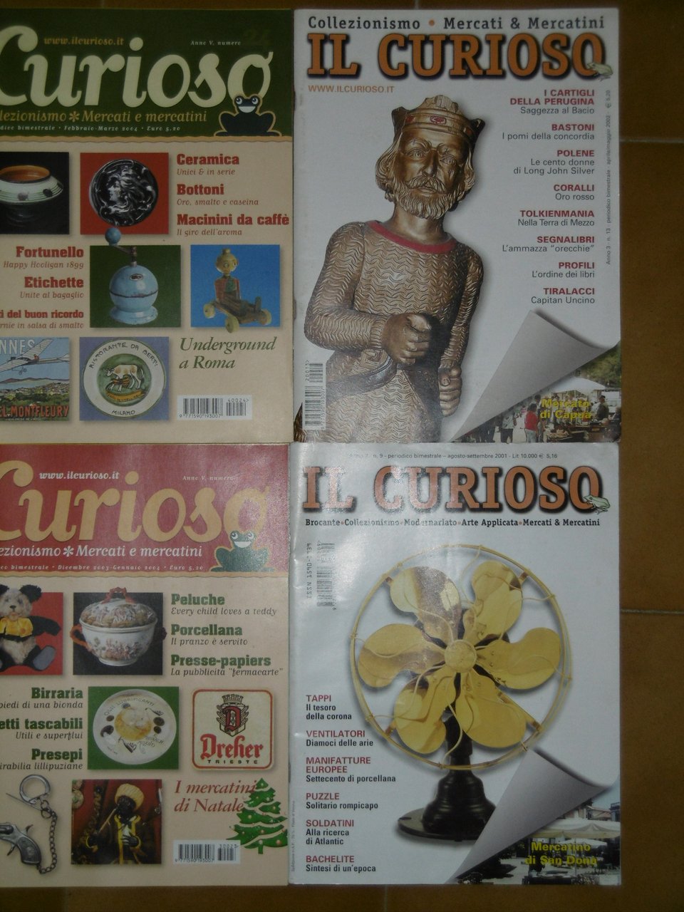 IL CURIOSO - Rivista bimestrale di collezionismo vario - DISPONIBILI …