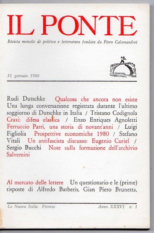 Il Ponte Rivista di dibattito politico e culturale fondata da …