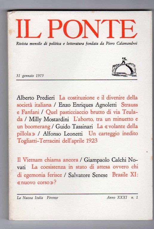 Il Ponte Rivista mensile di politica e letteratura fondata da …