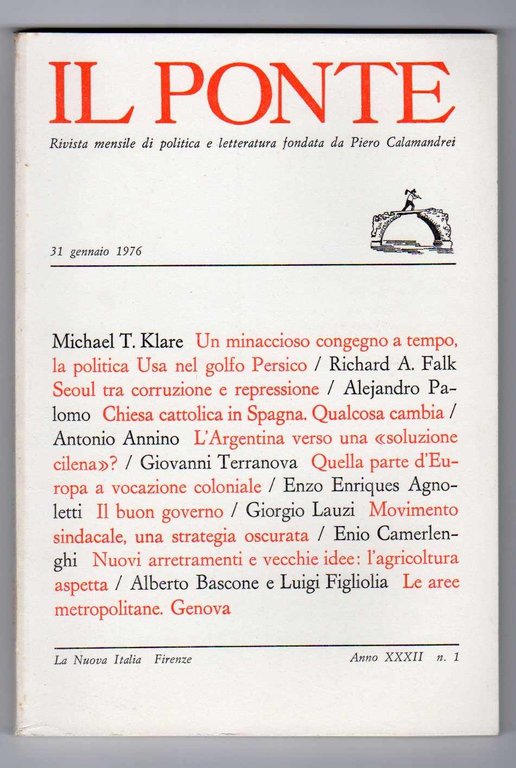 Il Ponte Rivista mensile di politica e letteratura fondata da …