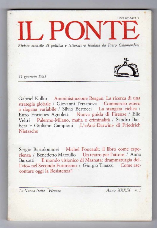 Il Ponte Rivista mensile di politica e letteratura fondata da …