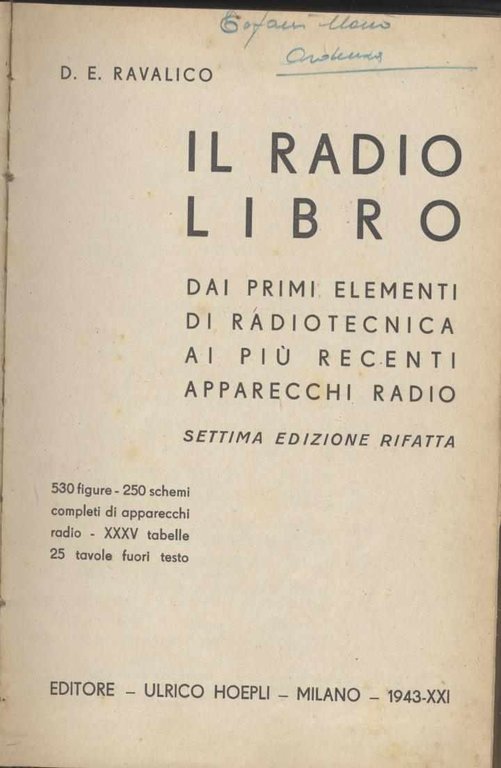 Il radiolibro Dai primi elementi di radiotecnica ai più recenti …
