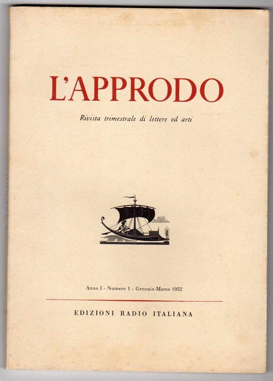 L'Approdo - Rivista trimestrale di lettere ed arti - Annata …