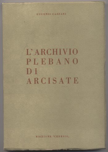 L'archivio plebano di Arcisate | Immagine principale