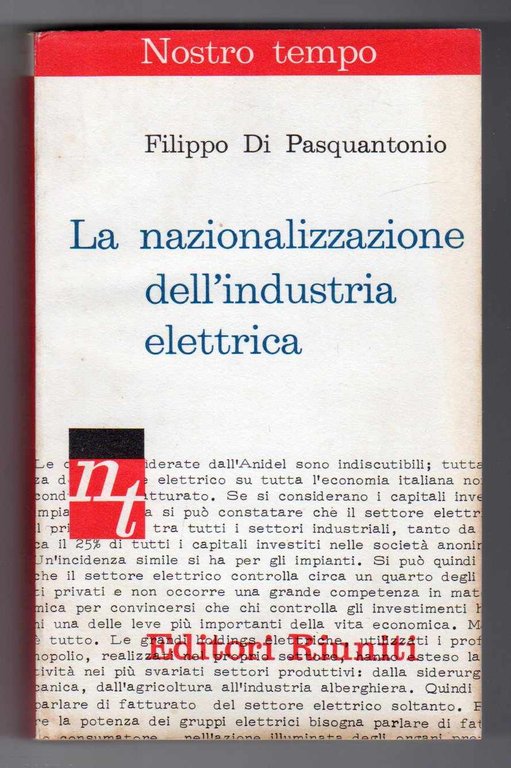 La nazionalizzazione dell'industria elettrica