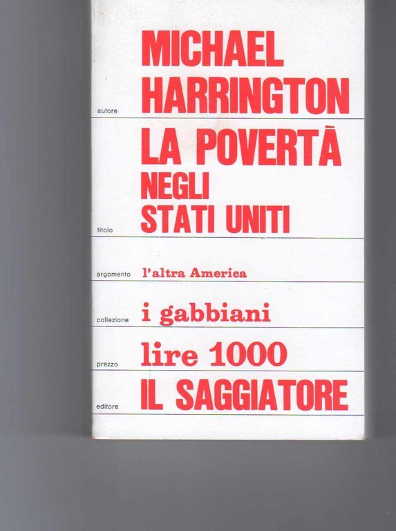 La povertà negli Stati Uniti