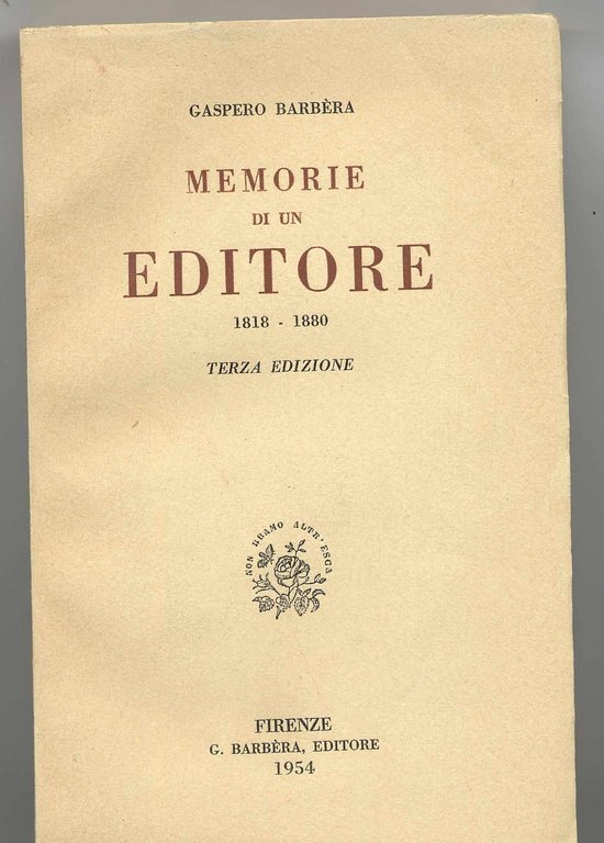 Memorie di un editore 1818-1880