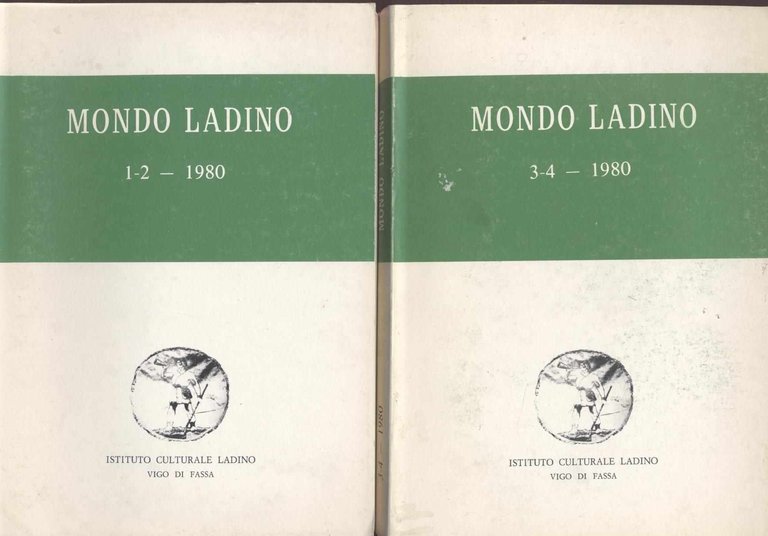 Mondo ladino bollettino dell'istituto culturale ladino- Annata 1980 completa composta …