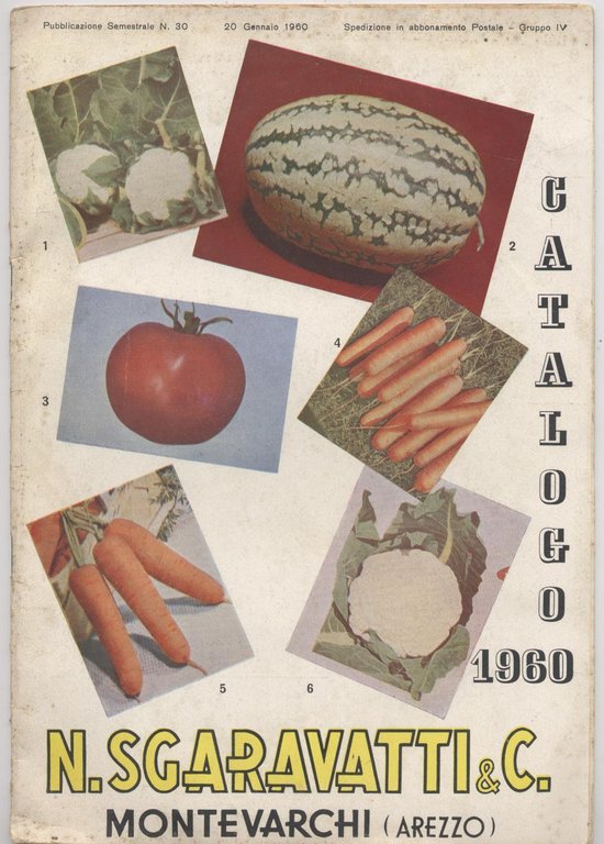 n. Sgaravatti Catalogo sementi 1960