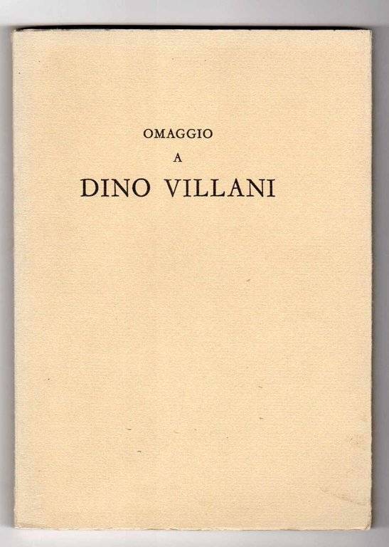 Omaggio a Dino Villani