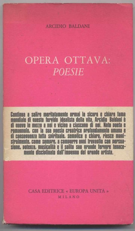 Opera ottava: Poesie