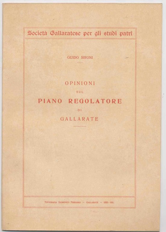 Opinioni sul piano regolatore di Gallarate