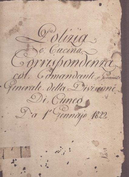 Polizia e cucina - Istruzioni ad una cuoca piemontese del … | Immagine principale