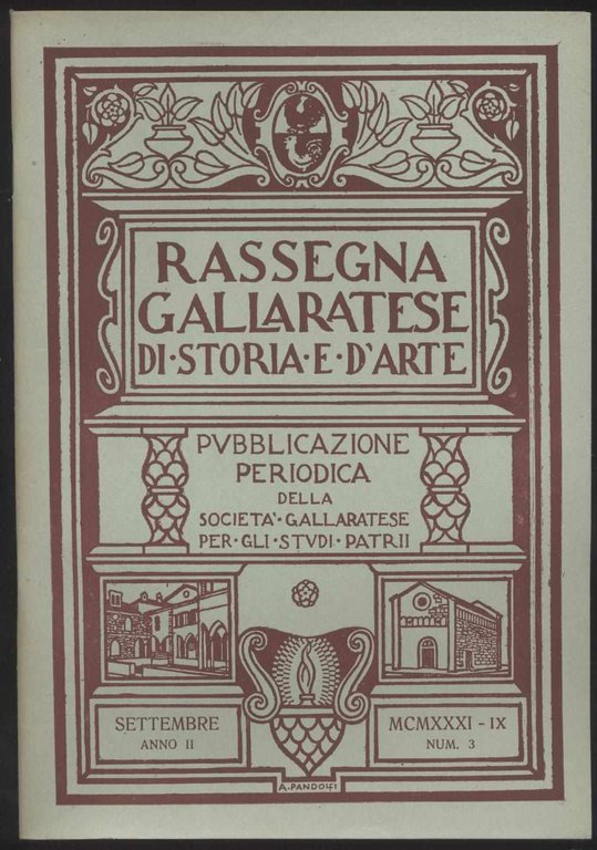 Rassegna gallaratese di storia e d'arte - 1931 Settembre -Anno …