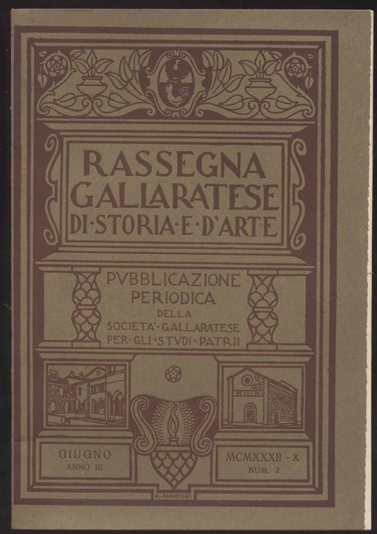 Rassegna gallaratese di storia e d'arte - 1932 Giugno -Anno …