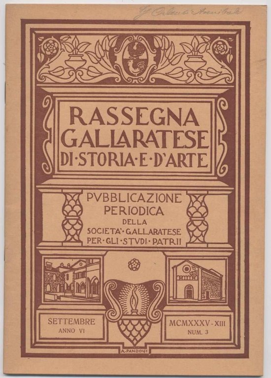 Rassegna gallaratese di storia e d'arte - 1935 Settembre -Anno …