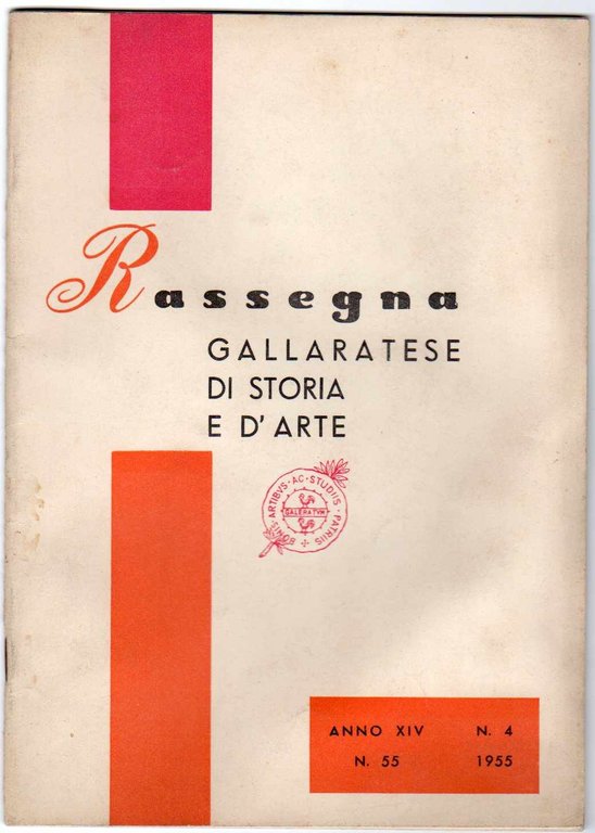 Rassegna gallaratese di storia e d'arte 1955 Dicembre - n. …