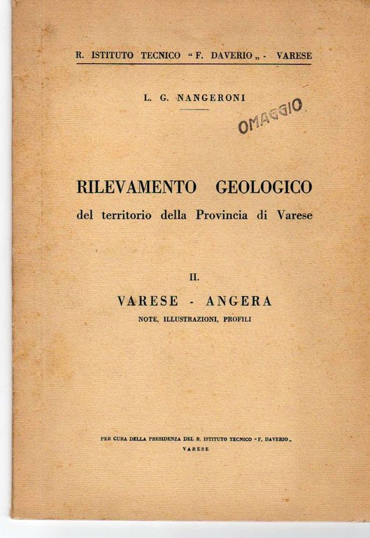 Rilevamento geologico del territorio della Provincia di Varese - II …