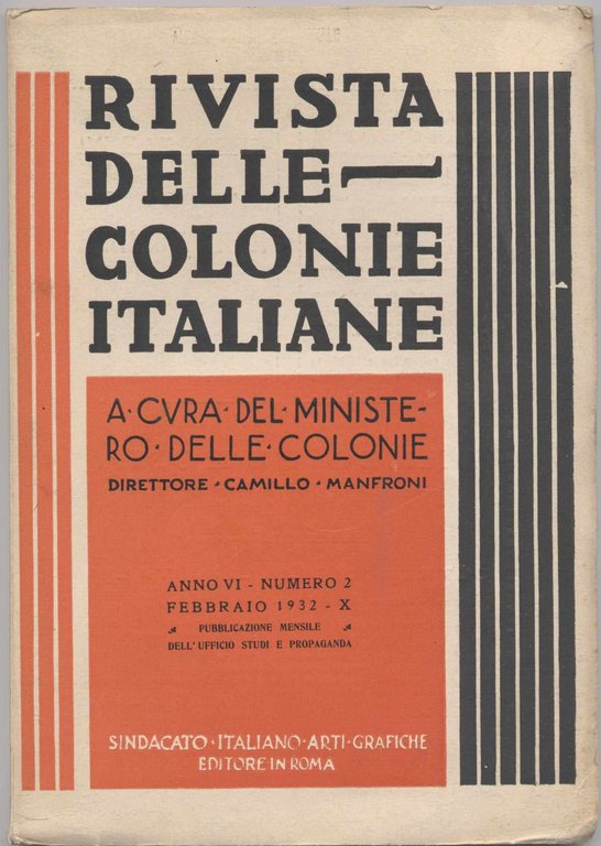 Rivista delle colonie italiane a cura del ministero delle Colonie …