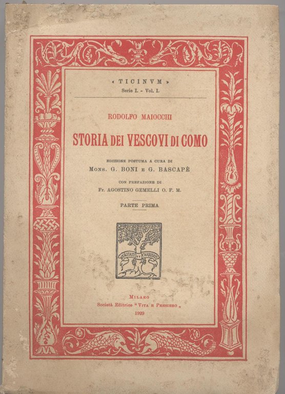 Storia dei vescovi di Como - Parte prima