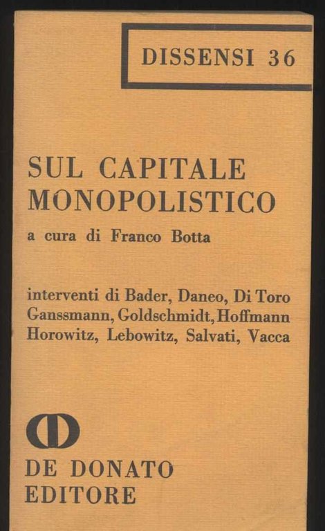 Sul capitale monopolistico