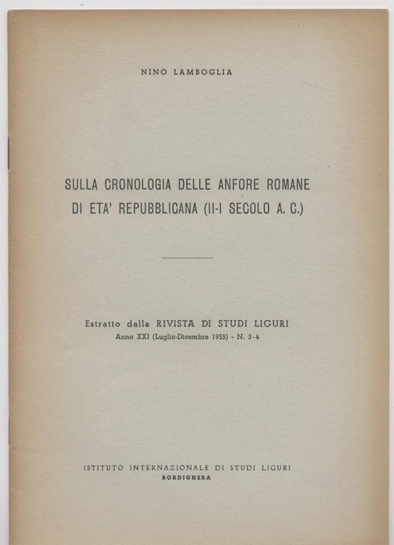 Sulla cronologia delle anfore romane di età repubblicana (II-I secolo …