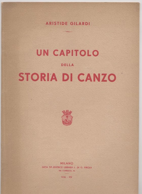 Un capitolo della storia di Canzo