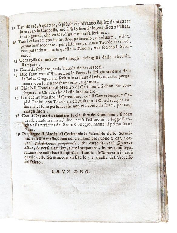 [1.]: Caeremoniale continens ritus electionis Romani Pontificis Gregorii Papae XV. … | Immagine Gallery 10