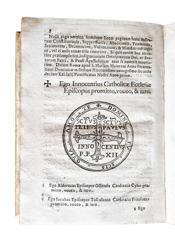 [1.]: Caeremoniale continens ritus electionis Romani Pontificis Gregorii Papae XV. … | Immagine Gallery 13