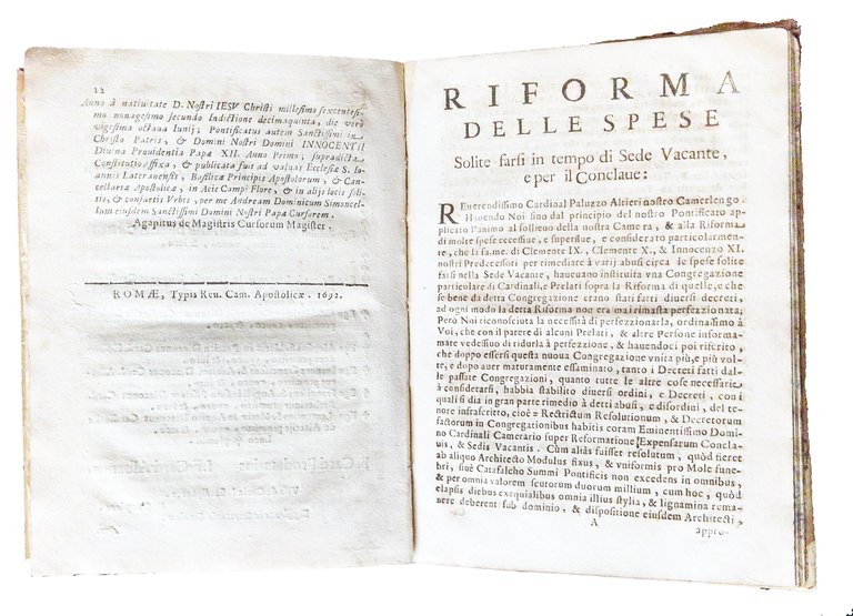 [1.]: Caeremoniale continens ritus electionis Romani Pontificis Gregorii Papae XV. … | Immagine Gallery 14