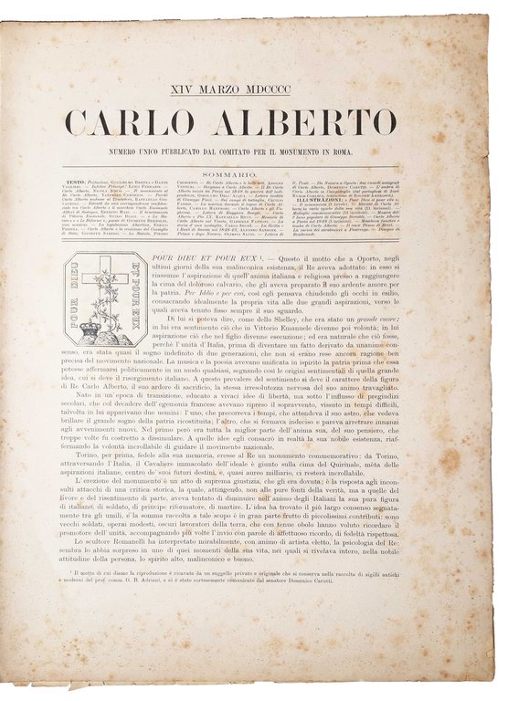 [1.]: Carlo Alberto - 14 Marzo 1900 - numero unico …