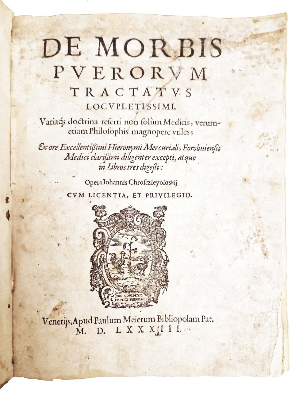 [1.]: De morbis puerorum tractatus locupletissimi, variaque doctrina referti […] …