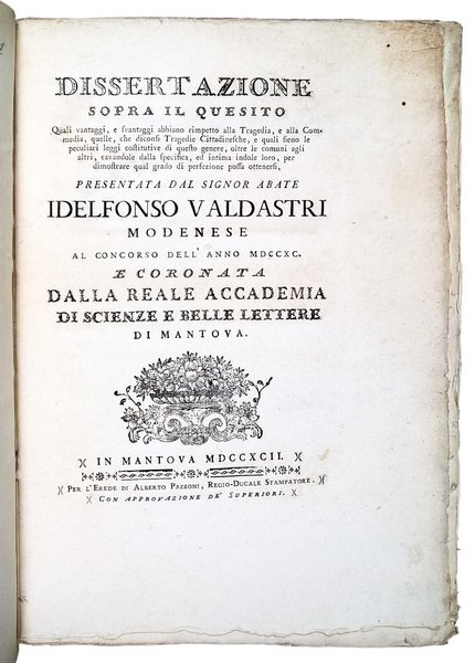Dissertazione sopra il quesito: quali vantaggi, e svantaggi abbiano rimpetto … | Immagine Gallery 1