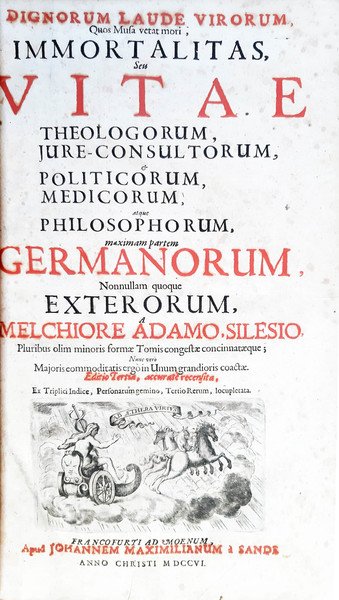 Dignorum laude virorum, quos musa vetat mori, immortalitas, seu vitae … | Immagine Gallery 1