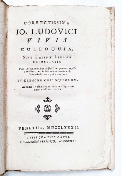 Correctissima Jo. Ludovici Viuis Colloquia, sive latine linguae exercitatio cum …