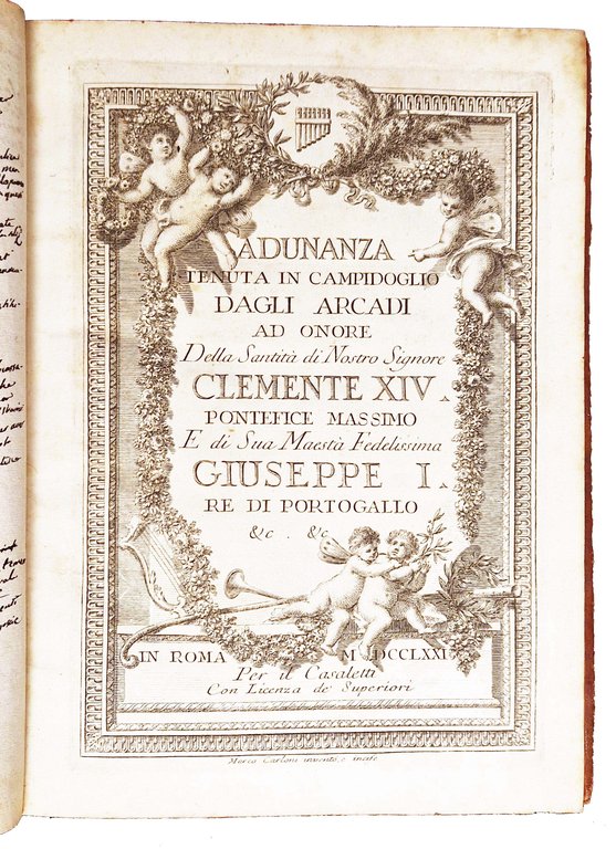 Adunanza tenuta in Campidoglio dagli Arcadi ad onore della Santità … | Immagine Gallery 2