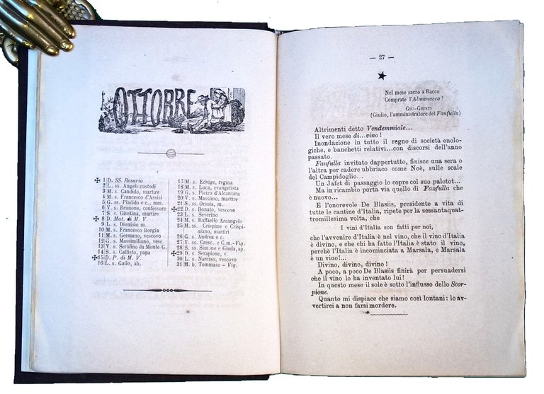 Almanacco del Fanfulla pel 1871. Anno I. Seconda edizione.